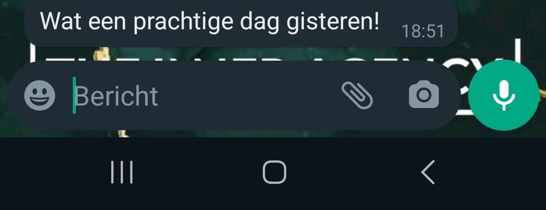 Wat een prachtige dag gisteren!