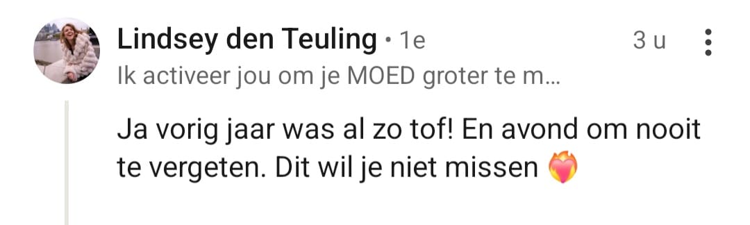 Ja vorig jaar was al zo tof! En avond om nooit te vergeten. Dit wil je niet missen.